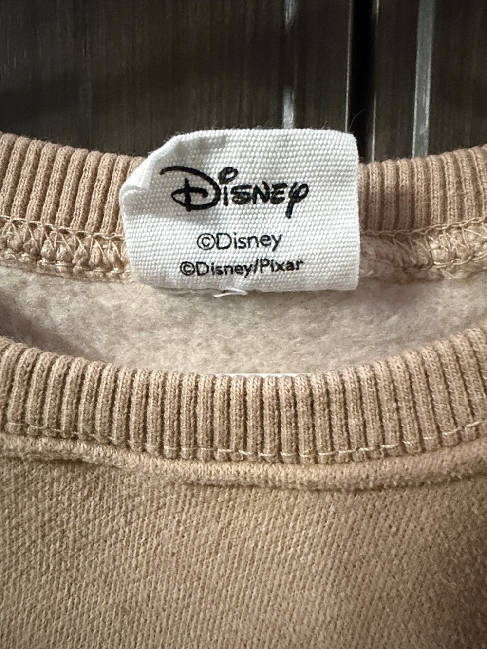 Disney Tan Footed One-Piece with Mickey Reindeer Print - Picture 2 of 6